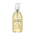 Susanne Kaufmann hand soap in a transparent bottle with white pump dispenser on white background, skin care