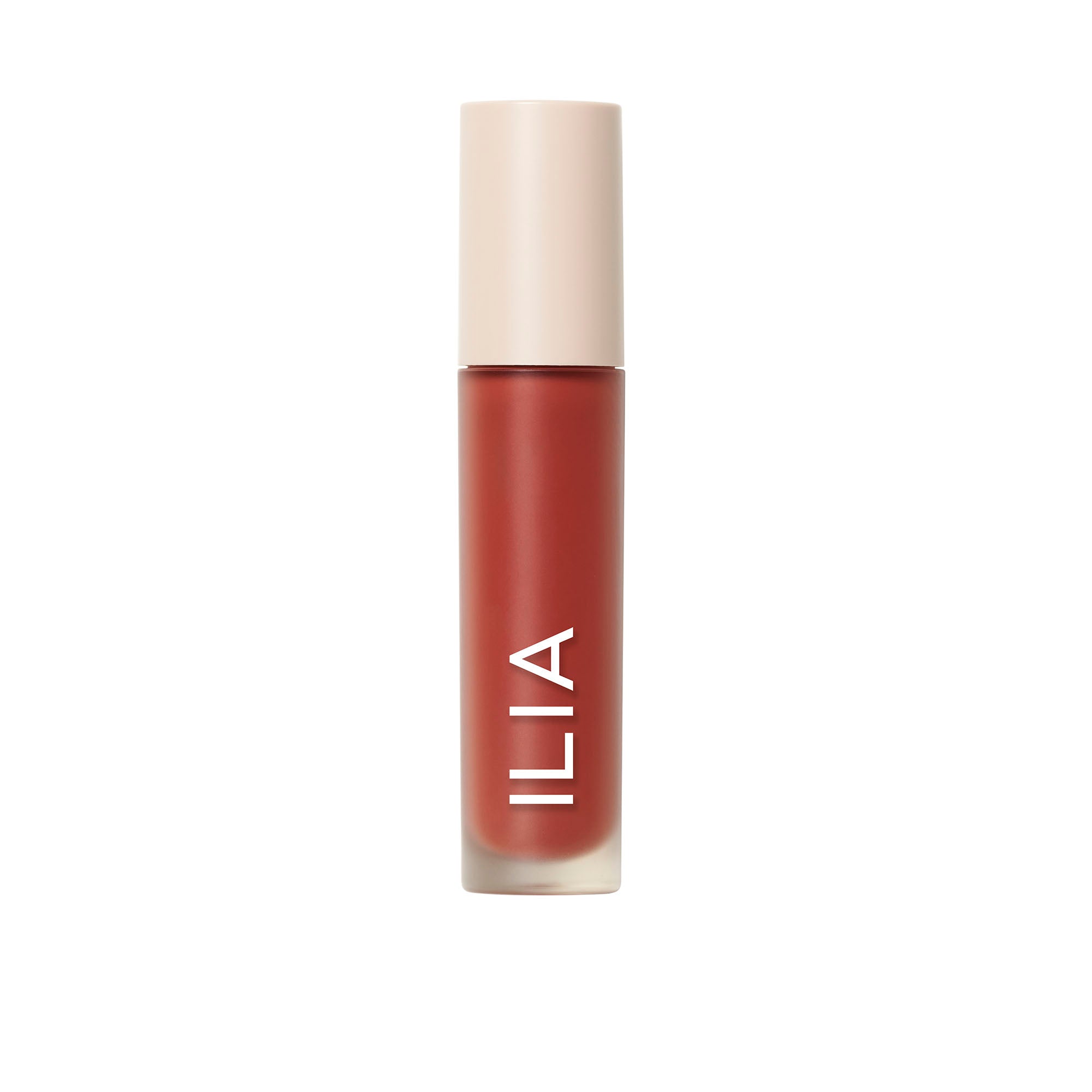 ILIA Overglaze Hydrating Lip Gloss mit beigem Verschluss auf weißem Grund, Lippenpflege