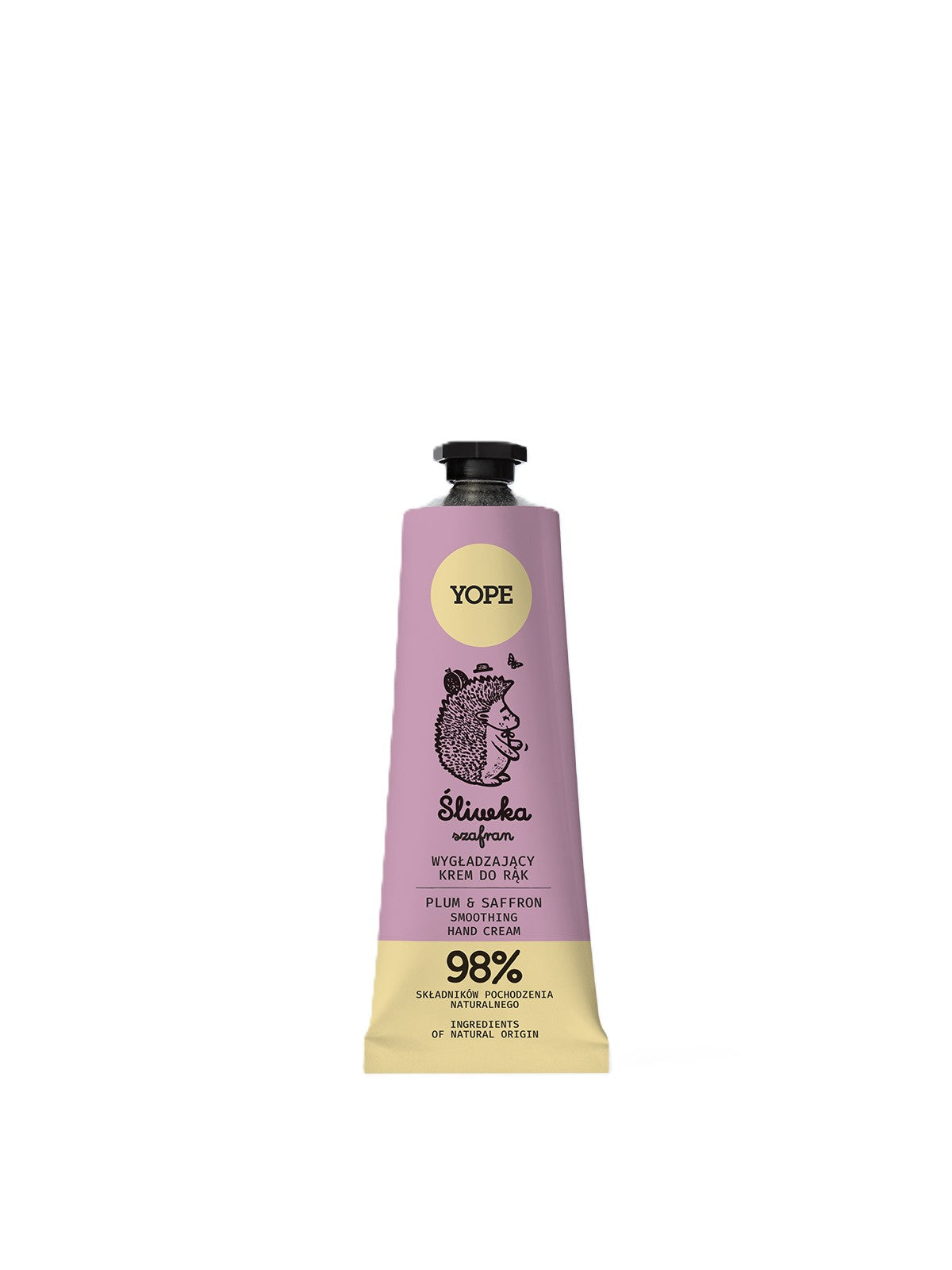 Yope glättende Handcreme Pflaume & Safran in einer Tube.