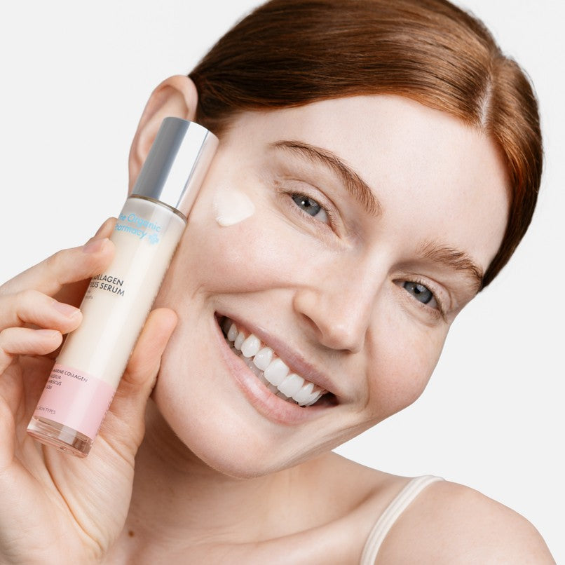 Model mit Collagen Plus Serum