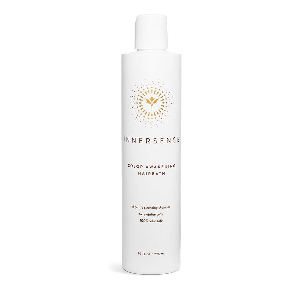 Innersense Color Awakening Hairbath – weißes Flasche 295ml, weißer Deckel, weißer Hintergrund – Haarpflege