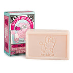 Archivist Rose Hand Soap – 150g bar with poodle relief, pink packaging, white background – skin care