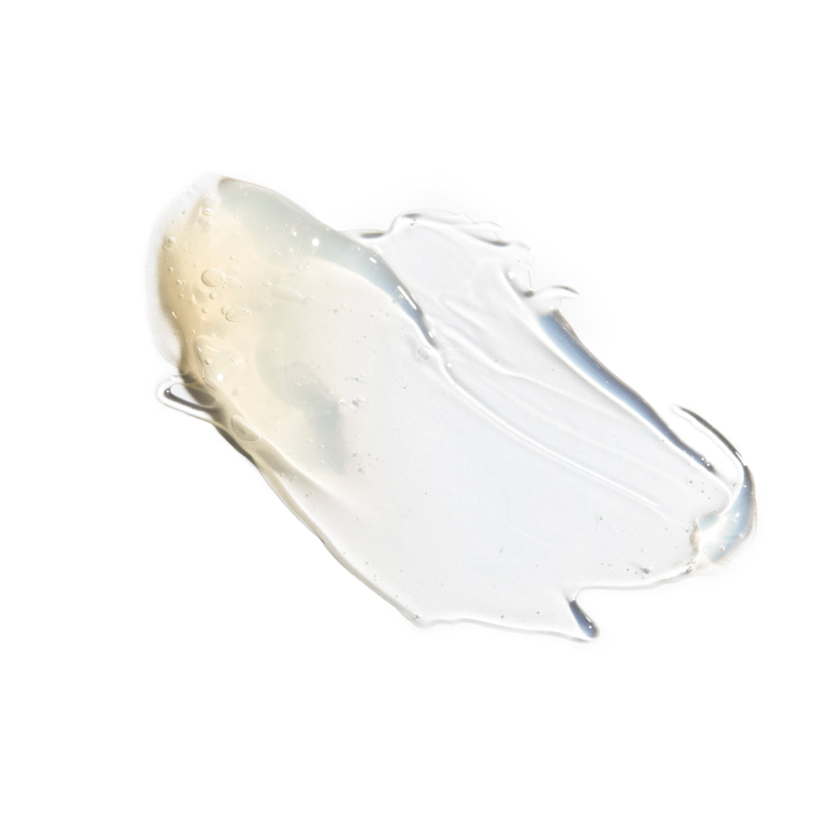 The Cleanser Refill – transparente Geltextur auf weißem Hintergrund – Hautreinigung