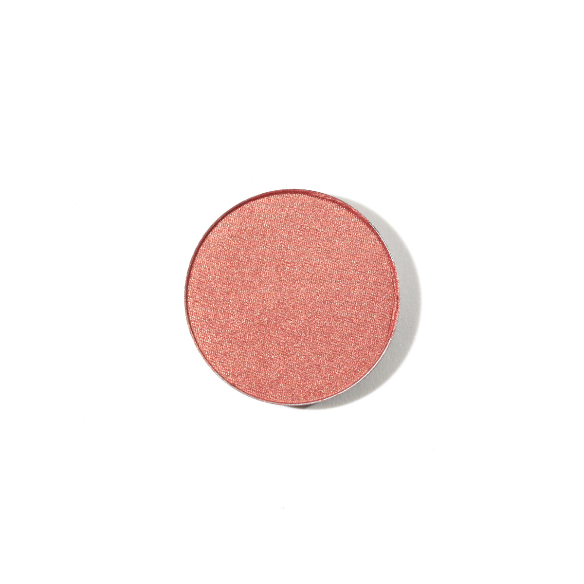 Natural Pressed Eye Shadow Equalizer Refill – pink powder, silver rim, white background – eye makeup