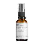 Evolve Organic Beauty Daily Detox Facial Wash, brown spray bottle with black pump on white background, 30ml skin care