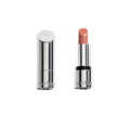 Kjaer Weis Lipstick Thoughtful Nude – silver tube, pinkish nude stick, white background – makeup