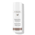 Dr. Hauschka Regeneration Handbalm – white tube with brown band, white background – hand care