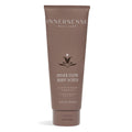 INNERSNSE Inner Glow Body Scrub – brown tube 200ml, brown cap, white background – body care