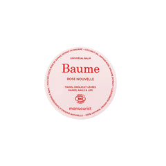 Manucurist Baume Rose Nouvelle im Tiegel mit rosa Deckel auf weißem Hintergrund, Hautpflege