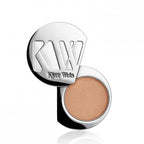 Kjaer Weis Eye Shadow Charmed Refill – silver metal compact, nude brown eyeshadow, white background – eye makeup