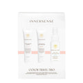 INNERSSENSE Color Travel Trio – 3 white tubes & spray bottle, 59ml, white background – hair care