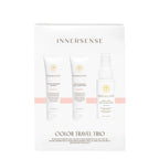 INNERSSENSE Color Travel Trio – 3 white tubes & spray bottle, 59ml, white background – hair care