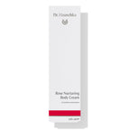Dr. Hauschka Rosen Körperbalsam – weiße Tube 145ml, roter Streifen, weißer Hintergrund – Körperpflege