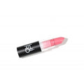 Lipstick Poof – schwarzer Lippenstift-Tube mit transparentem Deckel, rosafarbener Stift, weißer Hintergrund – Lippenpflege