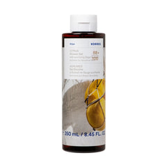 Korres Citrus Shower Gel in a brown bottle with white cap, on white background, body care