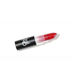 Lipstick Roarrr – black lipstick tube with red bullet, clear cap, white background – lip makeup