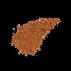 Mineral Foundation 11 Olive Love SPF 25 – loose brown powder swatch on black background – makeup