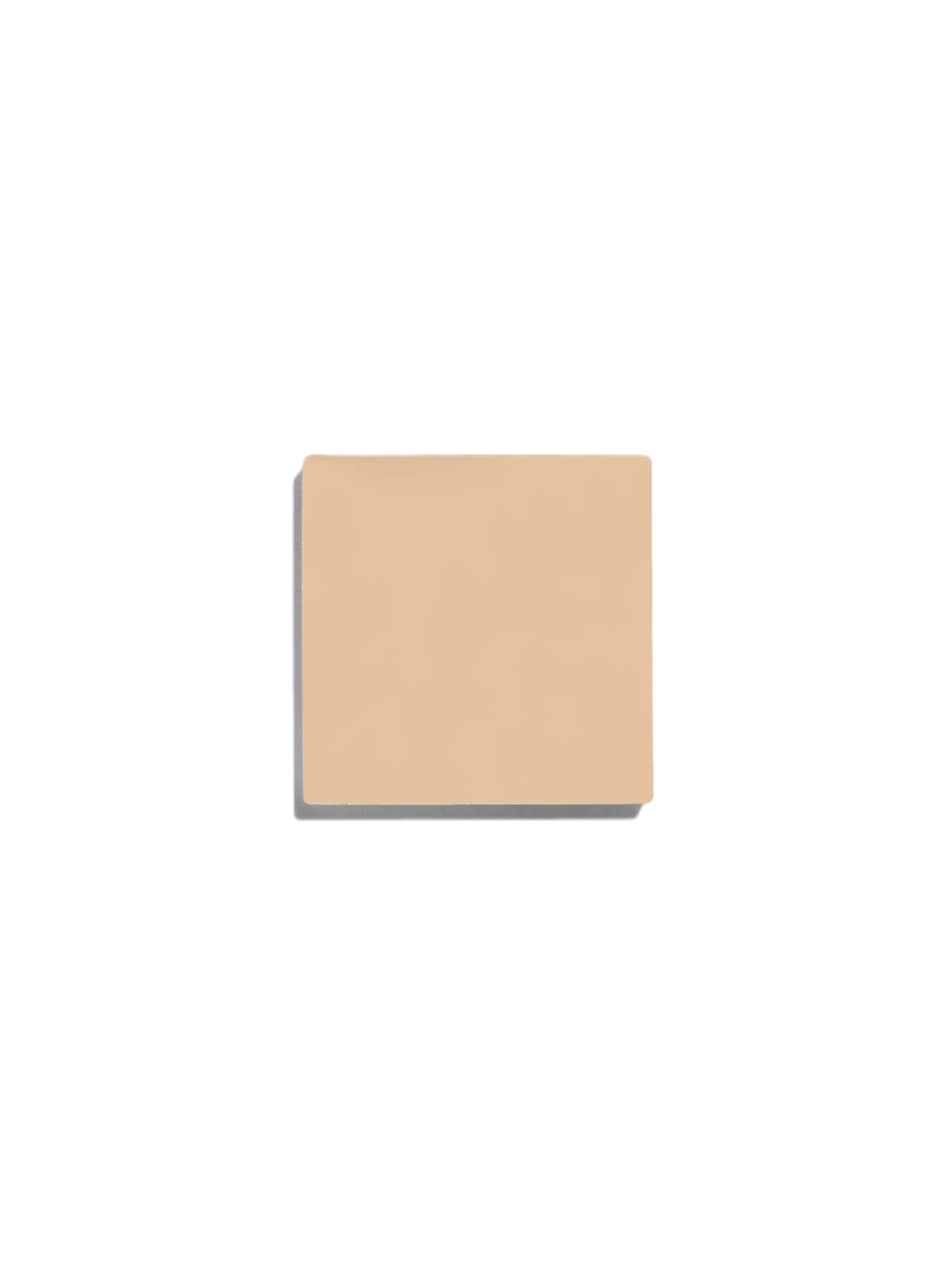 Cremige Foundation – beige Quadrat auf weißem Hintergrund – Make-up