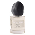 Fascent 'Milky No Way' perfume bottle with a distinctive, dark textured cap.