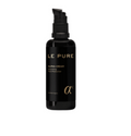 Schwarze Flasche Le Pure Alpha Cream Gesichtsfeuchtigkeitscreme mit Pumpspender.