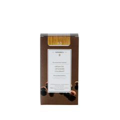 KORRES Argan Oil Hair Color Golden Honey 8.3 – brown box packaging, white background – hair care