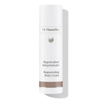 Dr. Hauschka Regeneration Körperbalsam – weißer Tube mit braunem Band, weißem Hintergrund – Körperpflege