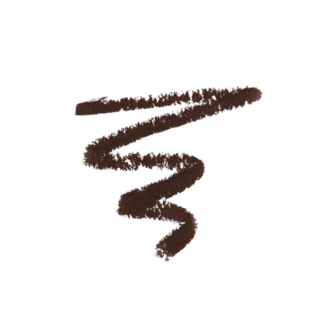 Brown Eye Pencil Refill – swirled line on white background – eye makeup