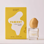 Fascent L'eau D'or Dort Eau de Parfum – 30ml Glasflakon mit goldener Sprühkopf-Kappe, gelbe Verpackung, weißer Hintergrund – Parfüm