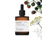 The Witchery CPH Blackberry + Dill Face Oil in a brown 30ml glass bottle with dropper for skin care.