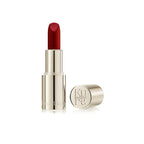 Offener roter Lippenstift mit silberner Hülse von Kure Bazaar auf weißem Hintergrund.