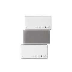 KOBako Nails Block Buffer – rectangular files in white and grey, numbered, white background – nail care
