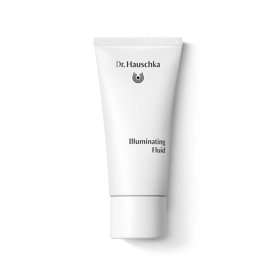 Dr. Hauschka Illuminating Fluid – weiße Tube mit weißem Deckel, weißer Hintergrund – Hautpflege