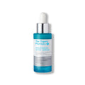 The Organic Pharmacy Niacinamide Ultra 5 Serum in einer blauen Glasflasche mit Pipette auf weißem Grund, Hautpflege
