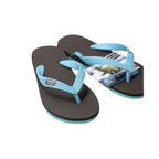 Flip Flops Naturkautschuk CASTRIES (Schwarz/Türkis) 1 Paar – 38-39