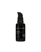 Le Pure Midnight Rejuvenation Restructuring Oil Serum in einer dunklen Glasflasche mit Pumpspender.