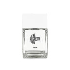 Je Ne Regrette Rien Parfum – klares Glasflakon 50ml, weißer Deckel, weißer Hintergrund – Parfüm