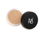 HiRO Mineral Foundation Soft Silk SPF 25 – clear jar, black lid, white background – makeup