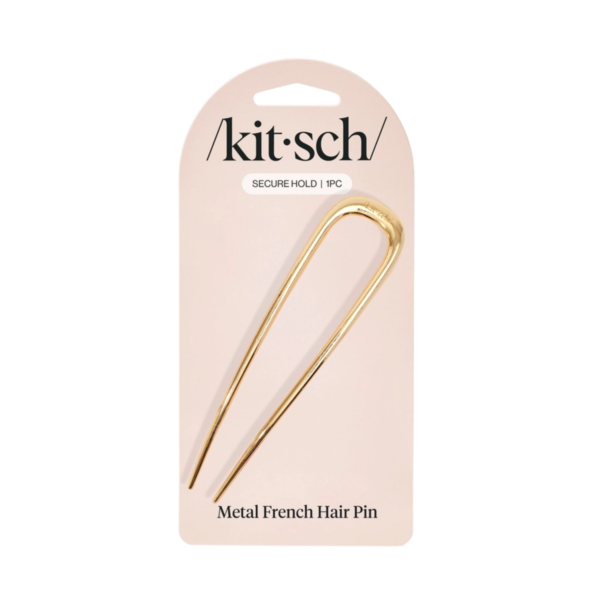 French gold hairpin in its packaging