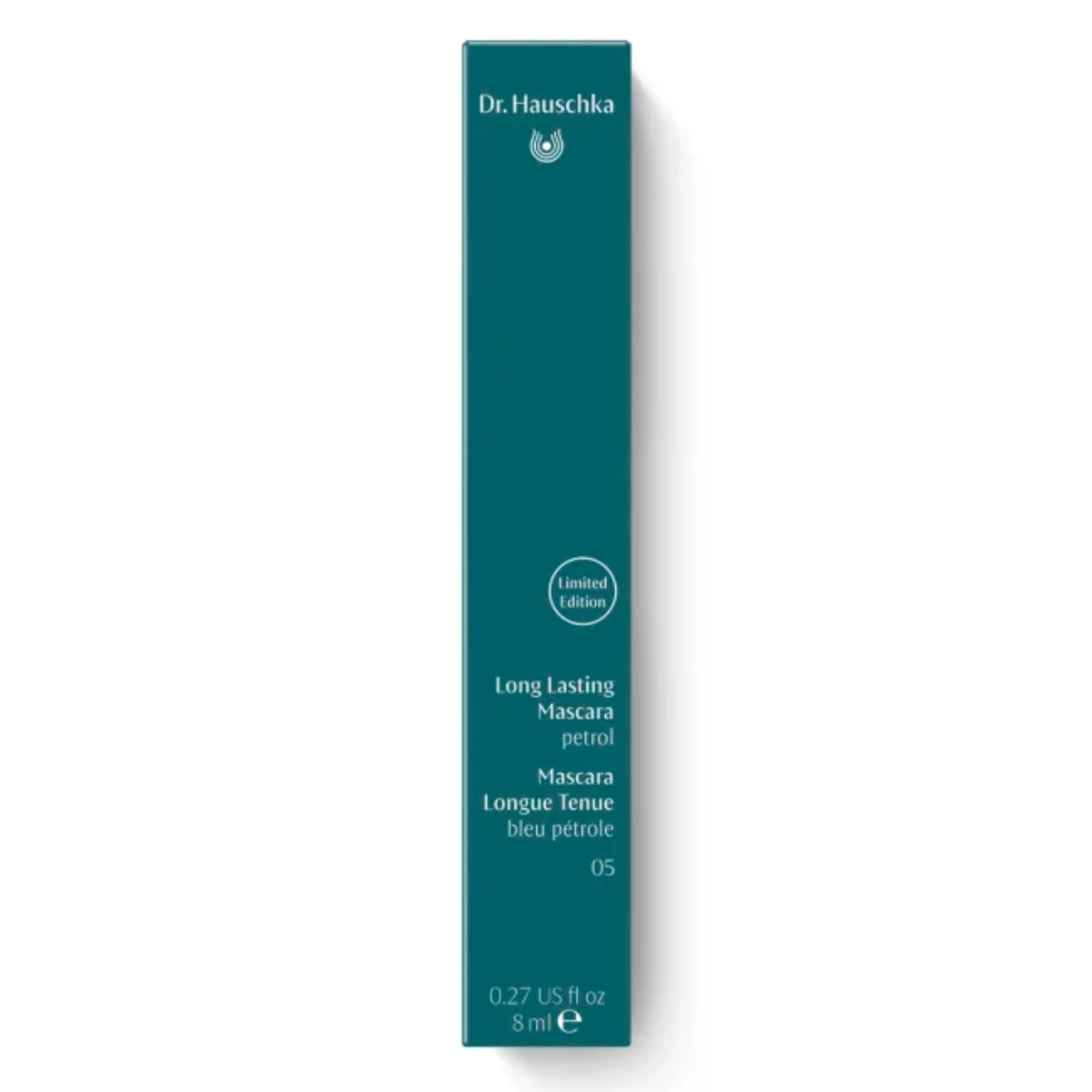Dr. Hauschka Long Lasting Mascara Limited Edition Petrol in dunkelgrüner Verpackung, Wimperntusche.